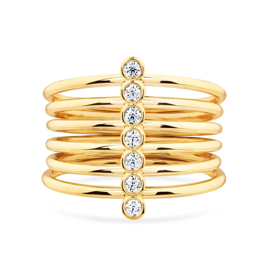 TONDA Ring with Diamonds