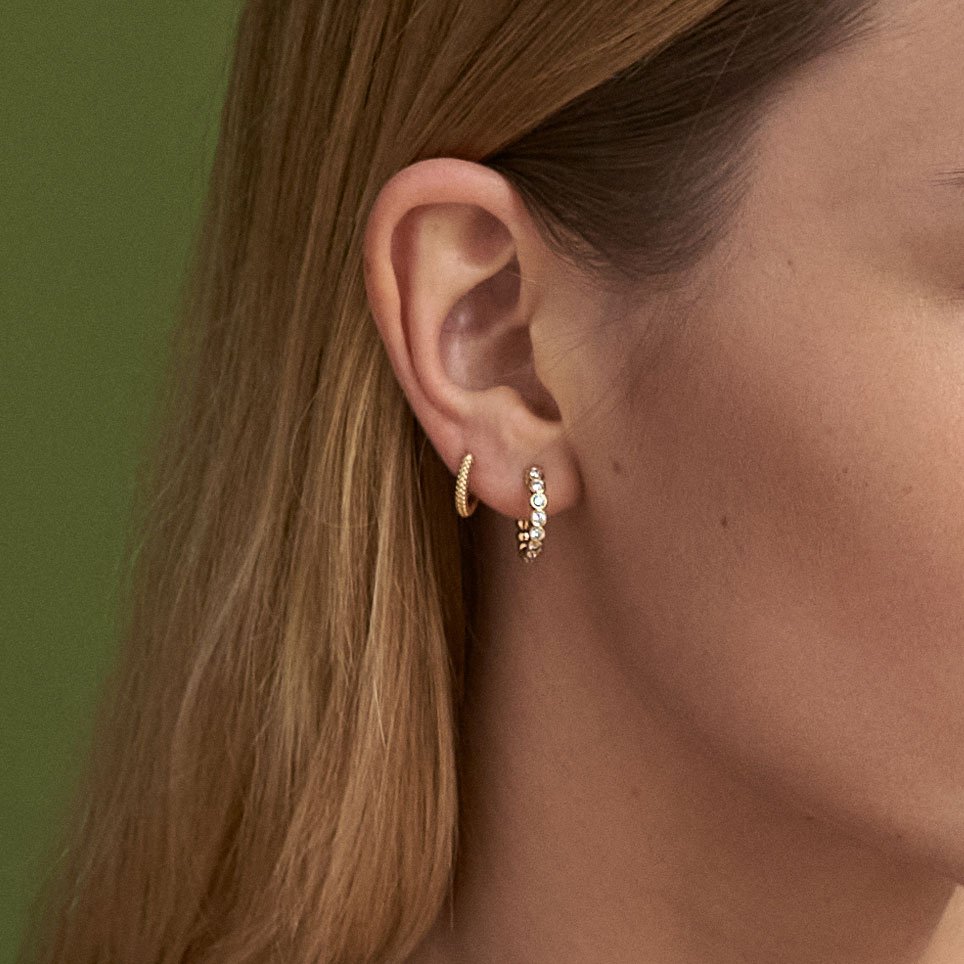 LUMA earrings with diamonds