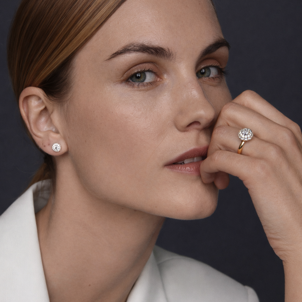 DIAMOND STUD EARRINGS