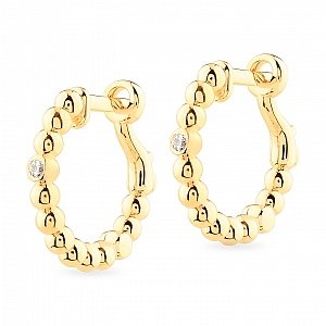 Earrings with Diamonds in Yellow Gold | Taurus Jewels