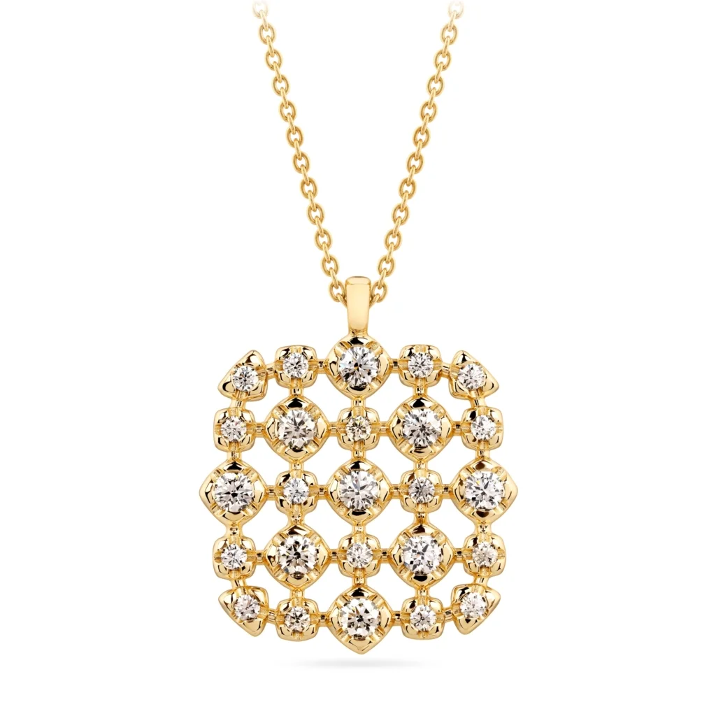 ARISTOS pendant with champagne diamonds