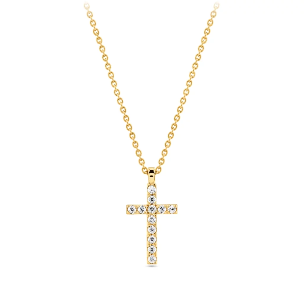 CROSS PENDANT WITH DIAMONDS