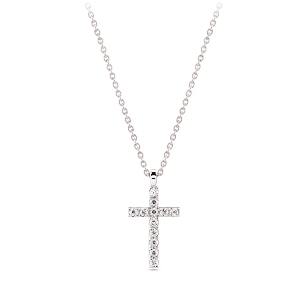 CROSS PENDANT WITH DIAMONDS