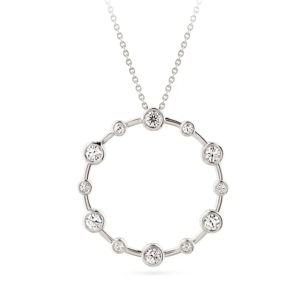 LUMA 2 pendant with diamonds White Gold