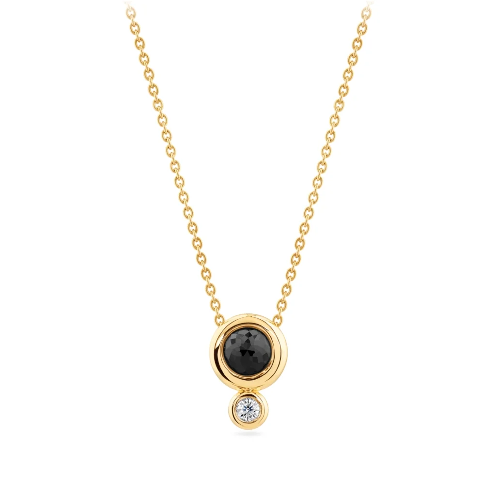 BLACK AND WHITE DIAMOND PENDANT