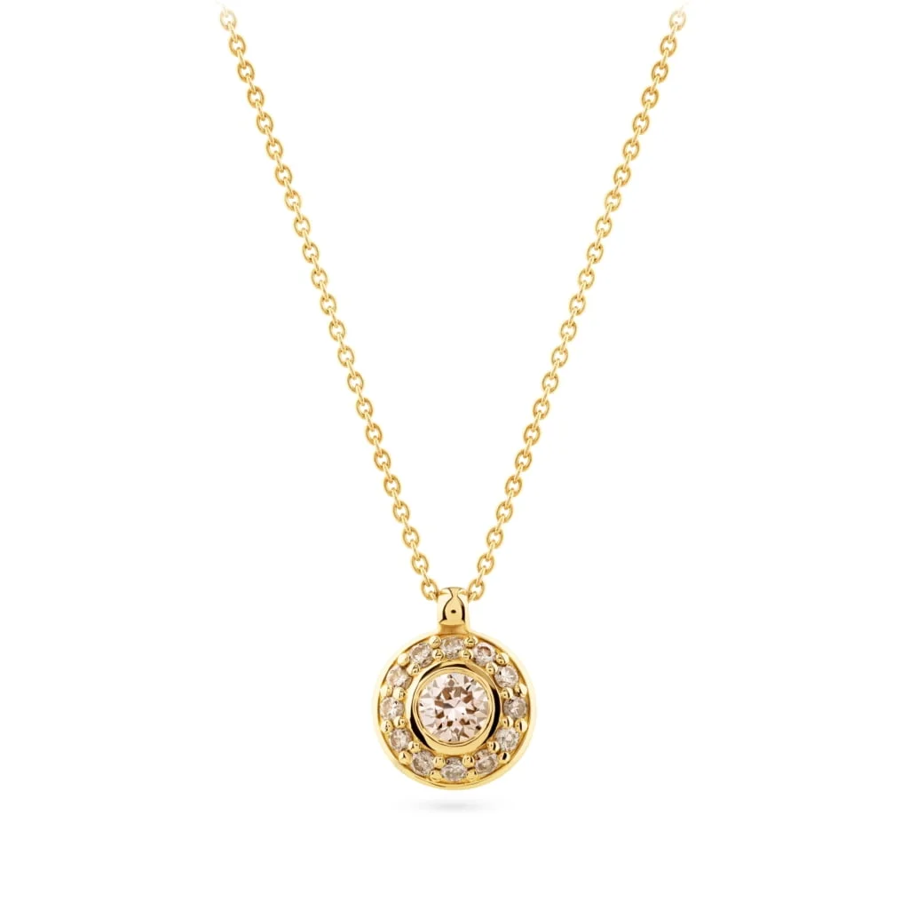 PENDANT WITH CHAMPAGNE DIAMONDS