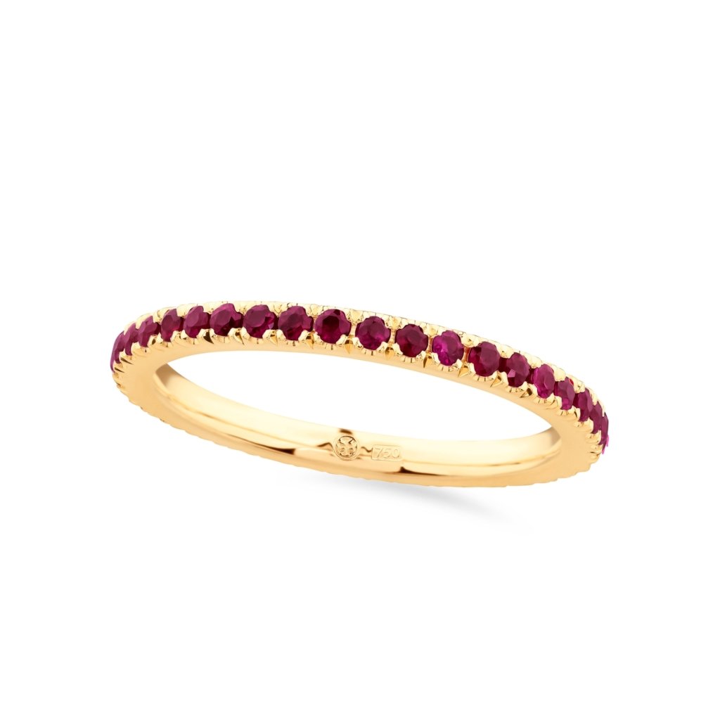 ETERNITY Ring with Rubies