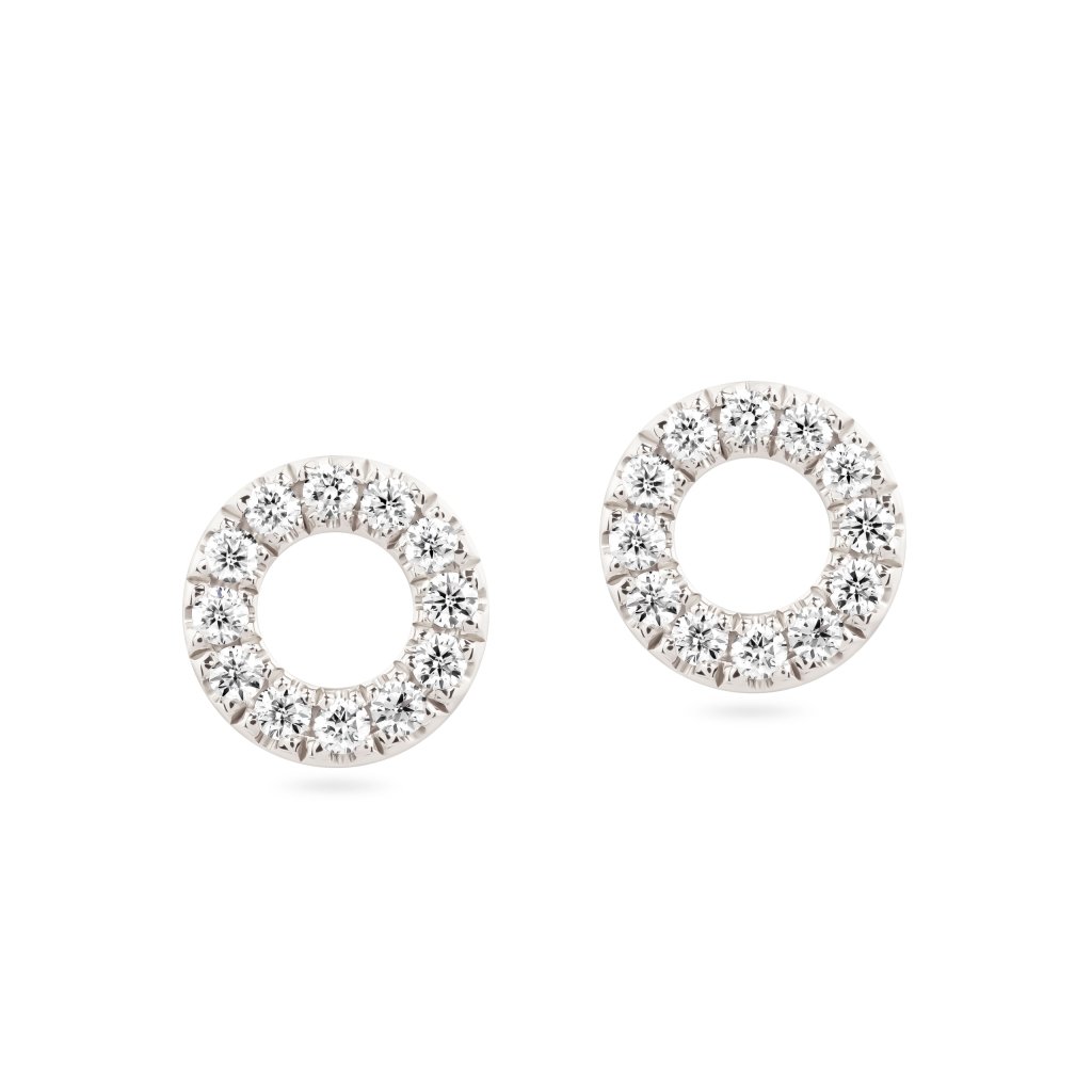 Earrings with diamonds