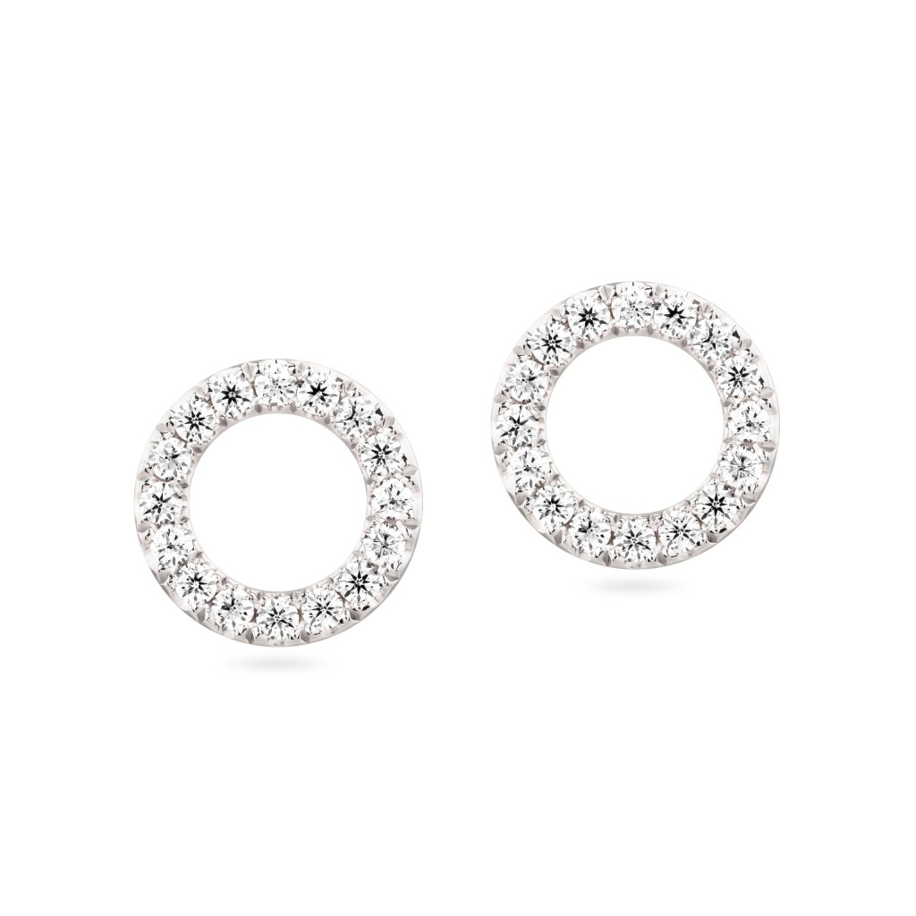 Earrings with diamonds