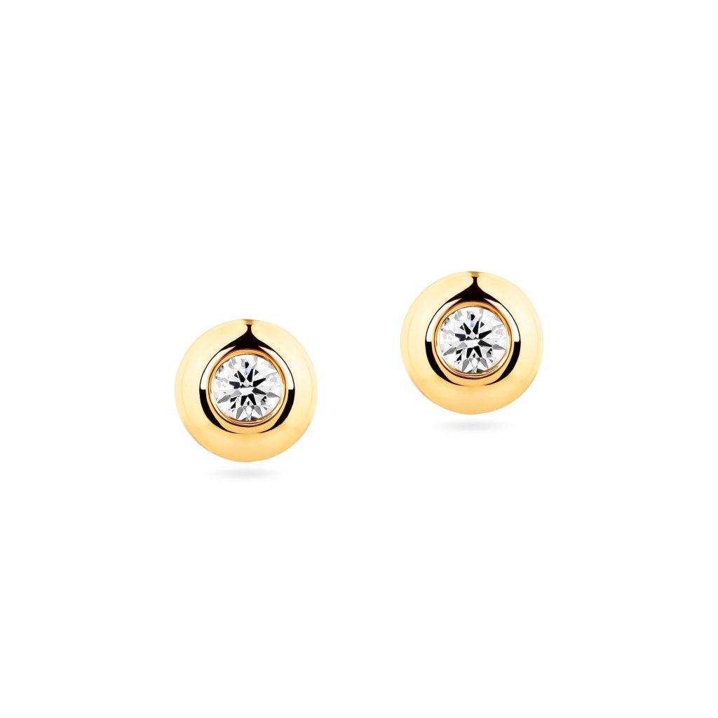 Earrings with diamonds