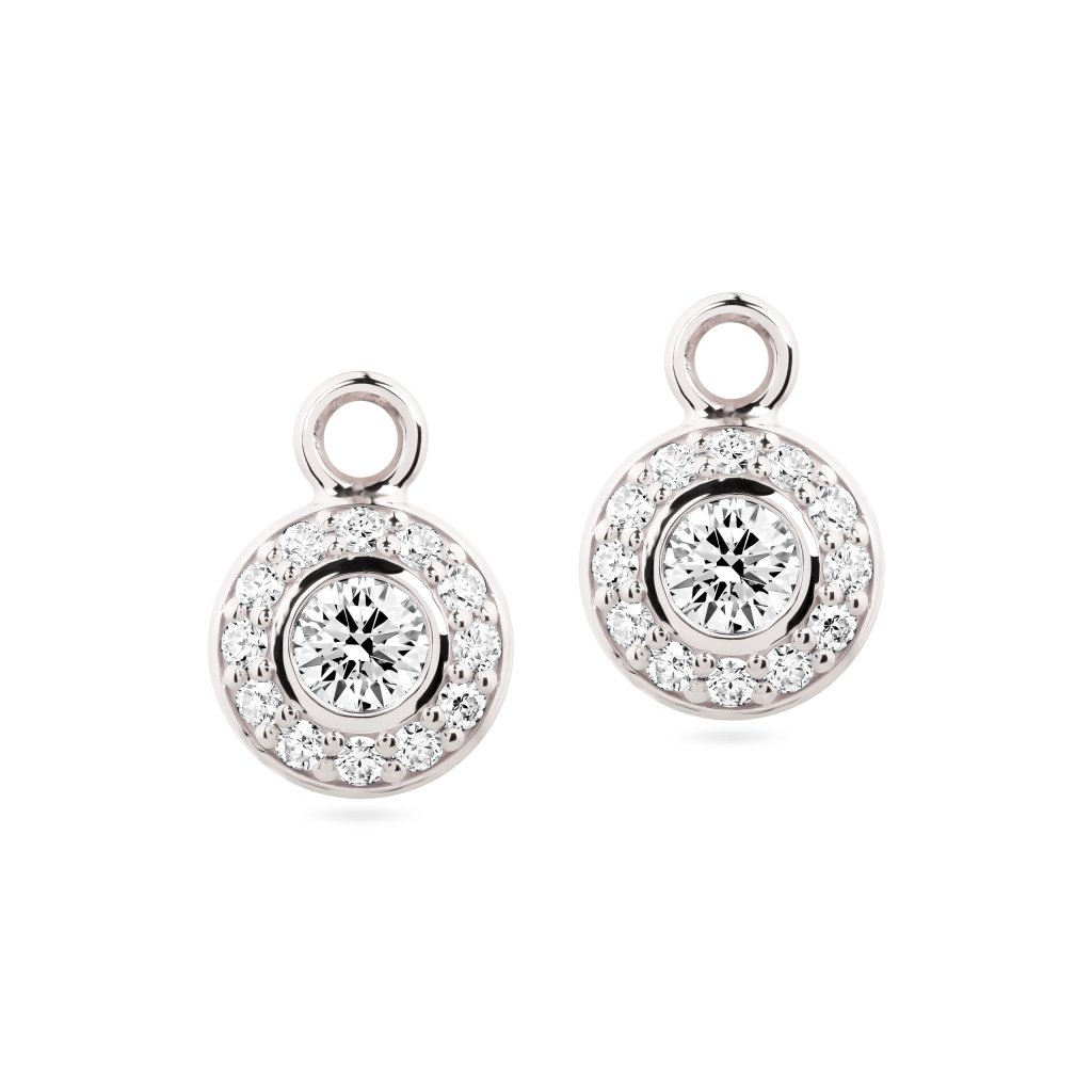 Earring PENDANTS with diamonds