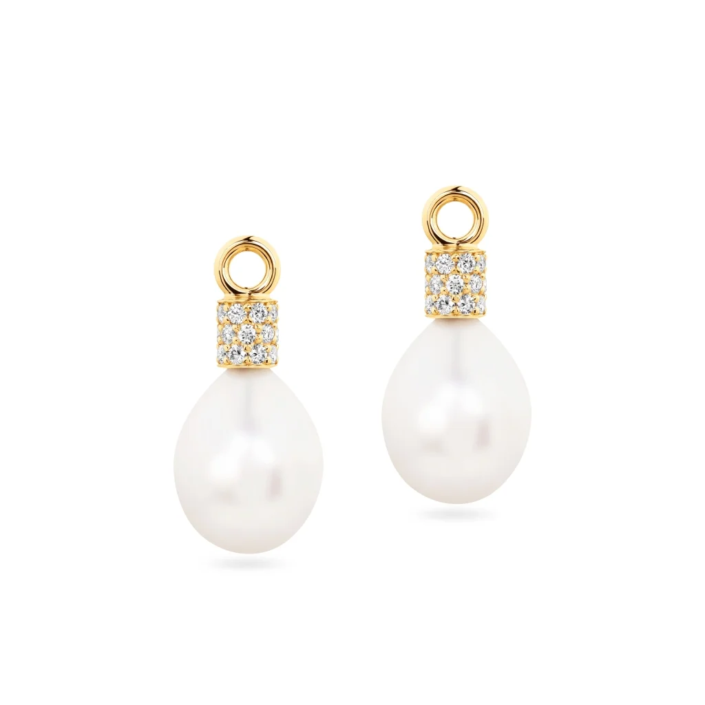 KABUČIAI AUSKARAMS SU PERLAIS IR DEIMANTAIS