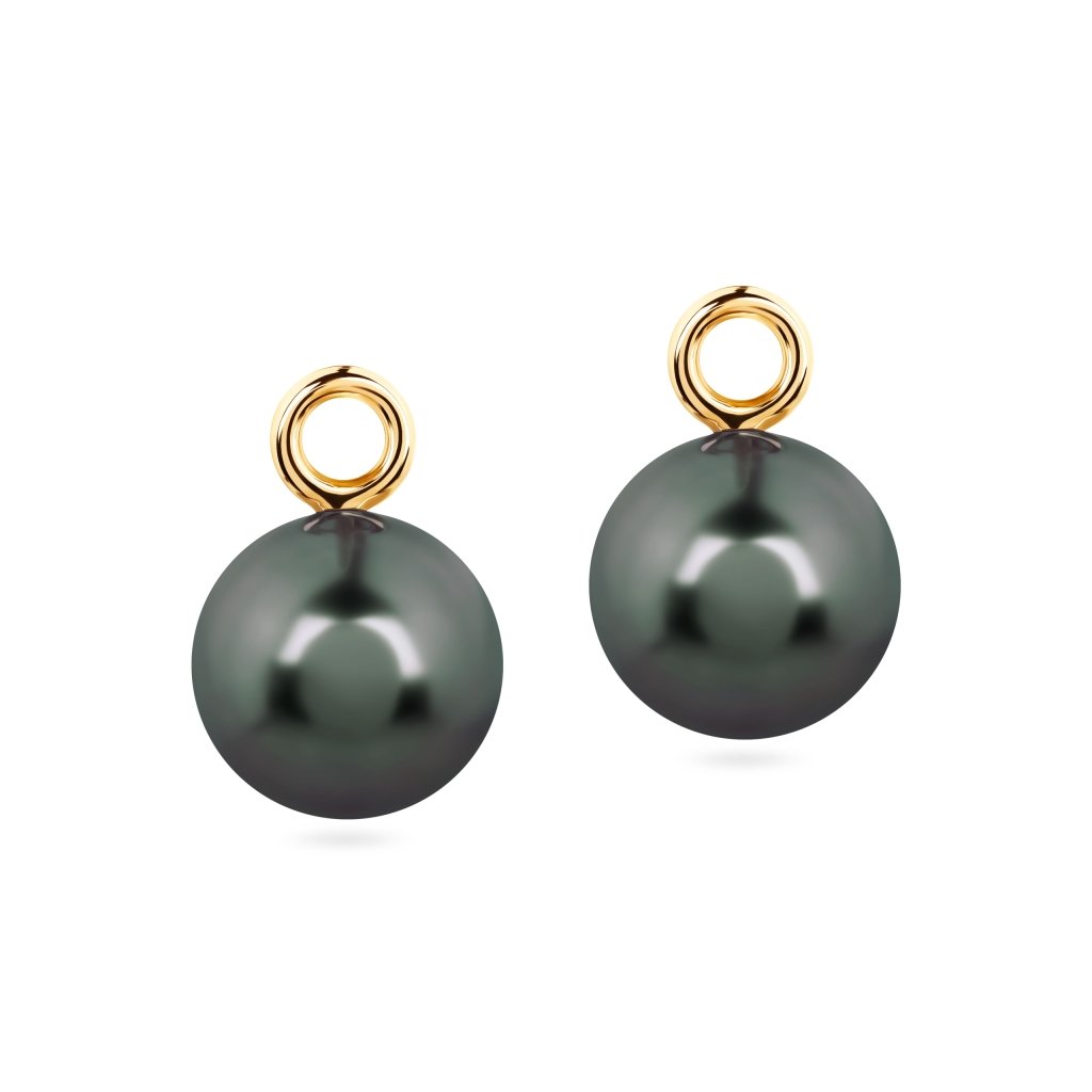 Earrings PENDANTS with Tahitian pearls