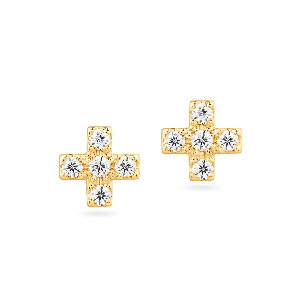 Earrings with diamonds