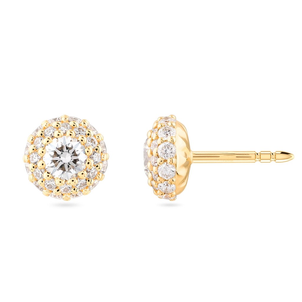 Earrings with diamonds