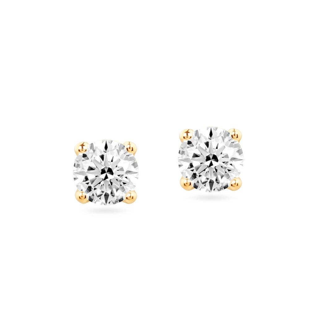 Earrings with diamonds