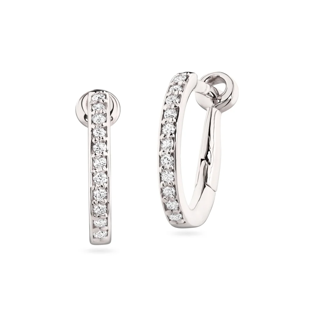 OVALŪS AUSKARAI SU DEIMANTAIS