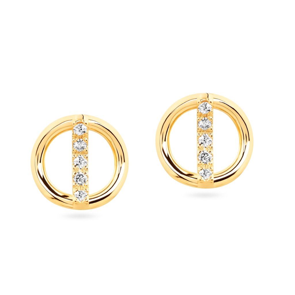 Earrings with diamonds