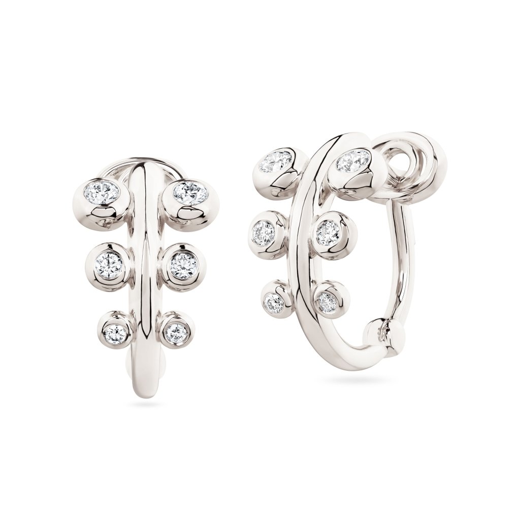 LUMA earrings with diamonds