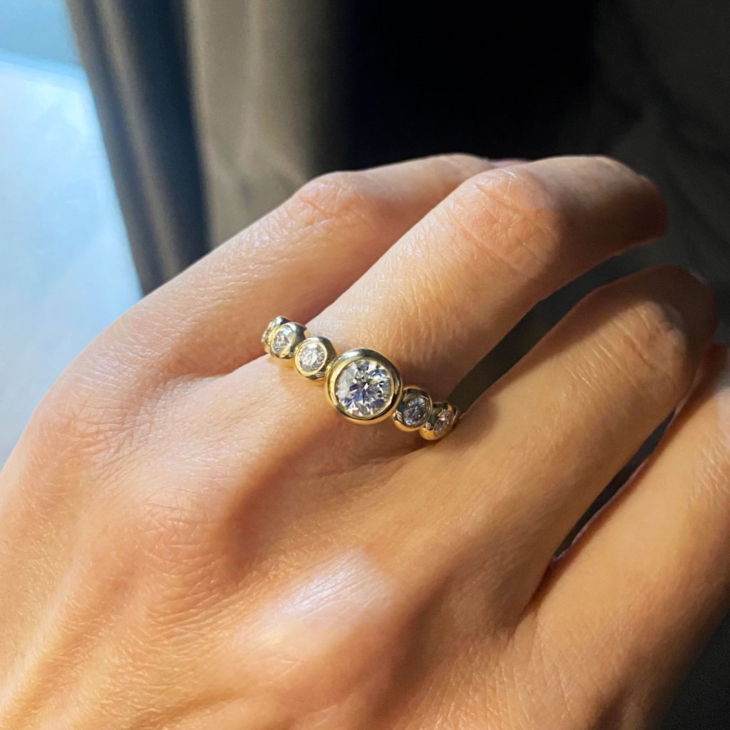 LUMA Ring with Diamonds