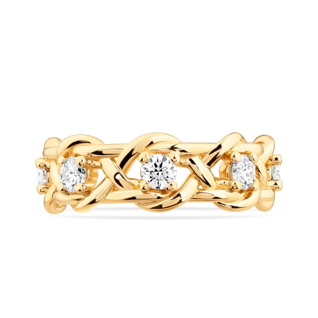 HELIA ring with diamonds
