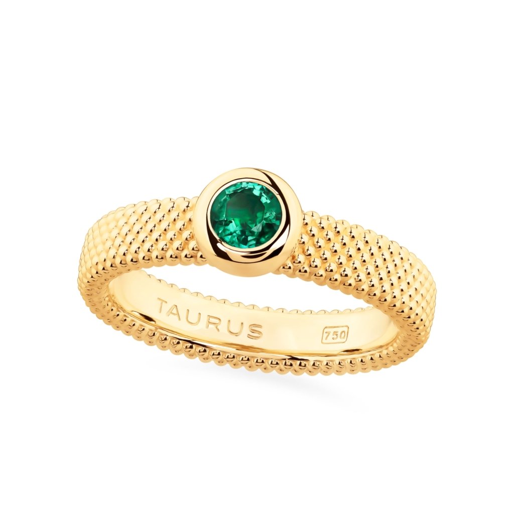 NEVERENDING STORY ring with emerald