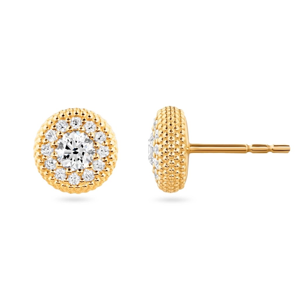 NEVER ENDING STORY EARRINGS WITH DIAMONDS